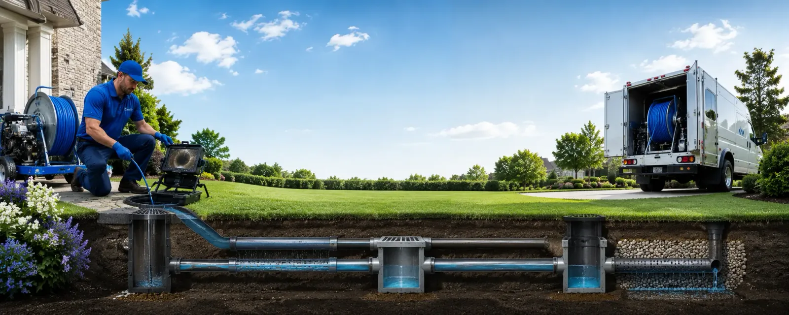 Outdoor drain cleaning information for Mottville, NY